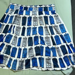 Tardis Skater Skirt Doctor Who by Her Universe